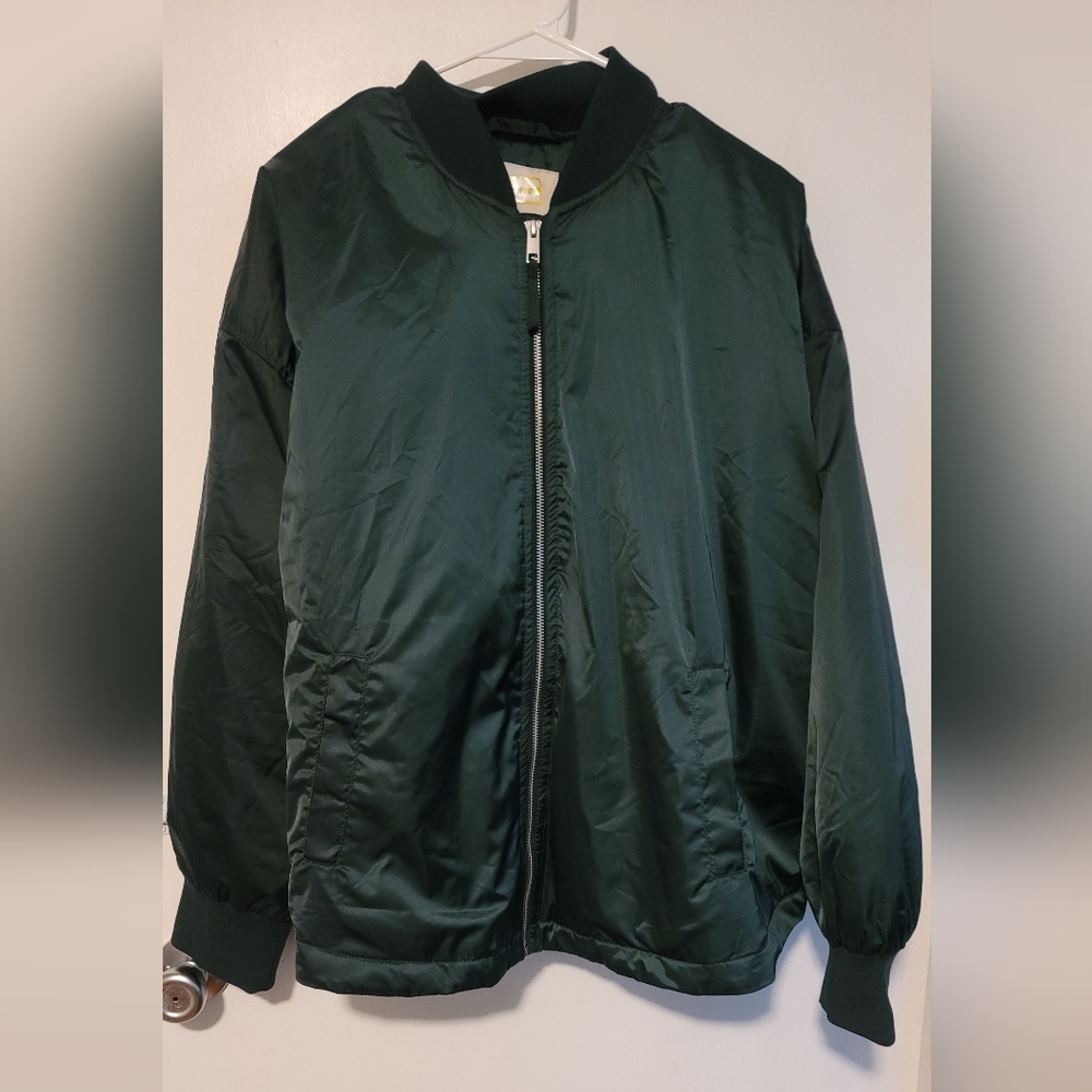 A New Day Dark Green Bomber Jacket